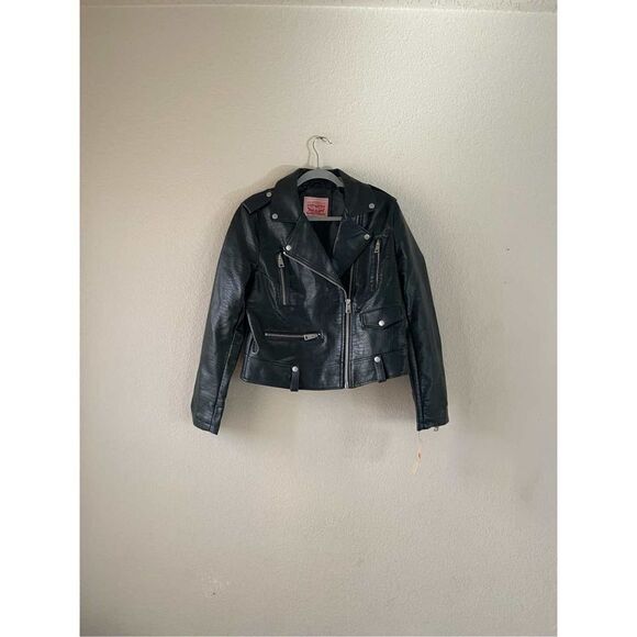 Nwt Levi’s‎ PU moto style jacket large - Picture 1 of 11